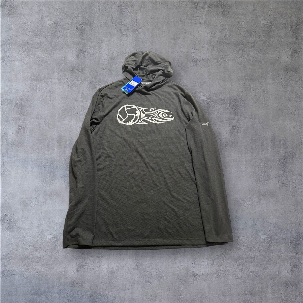 Mizuno Infinity Training Hoodie Mens Large Black Performance NWT